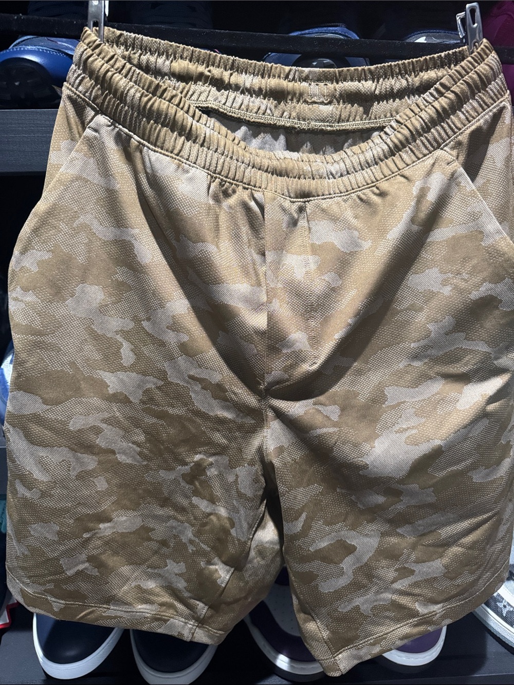 lululemon athletica Men's Tan Camo Performance Shorts